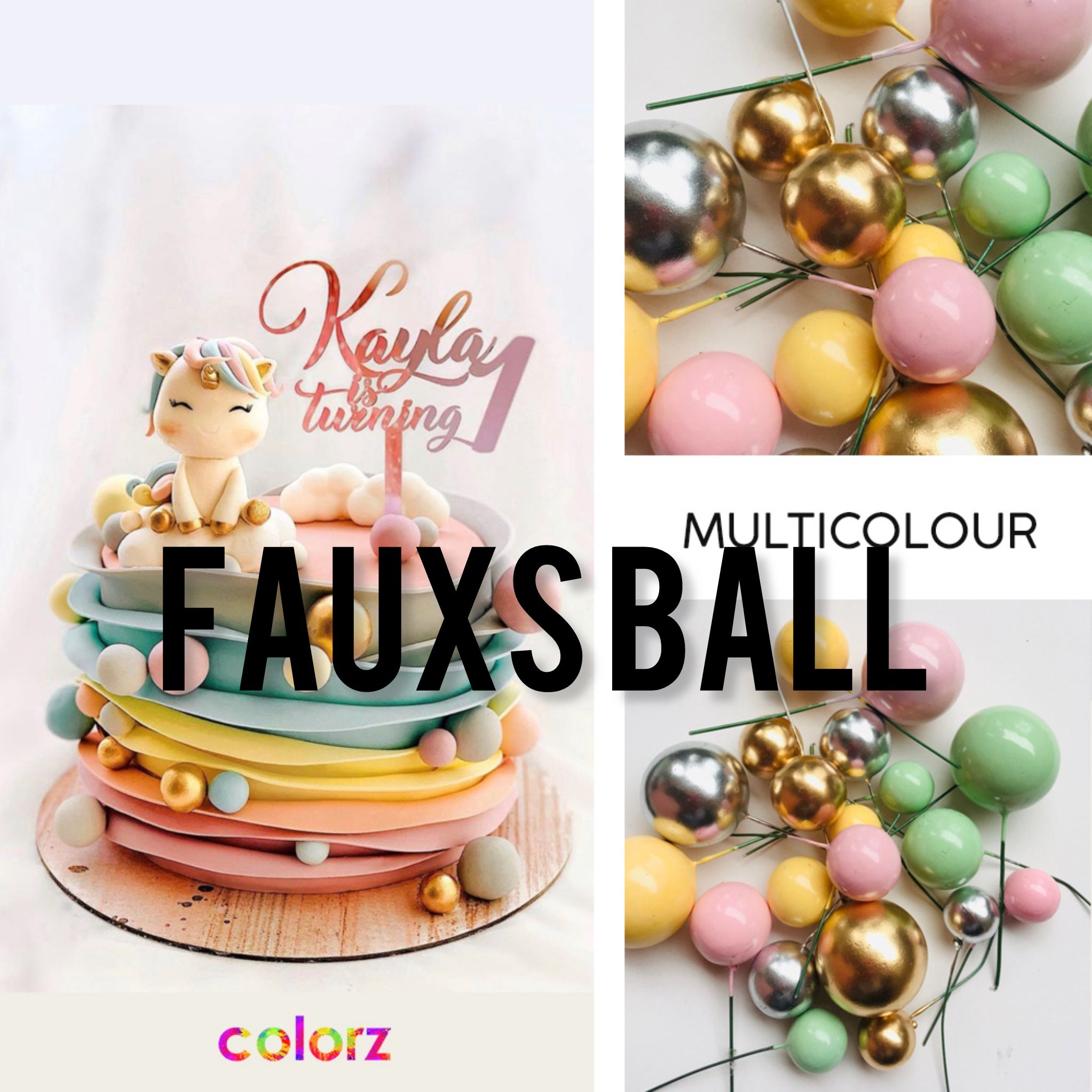 Cake Decorations Fauxs Ball