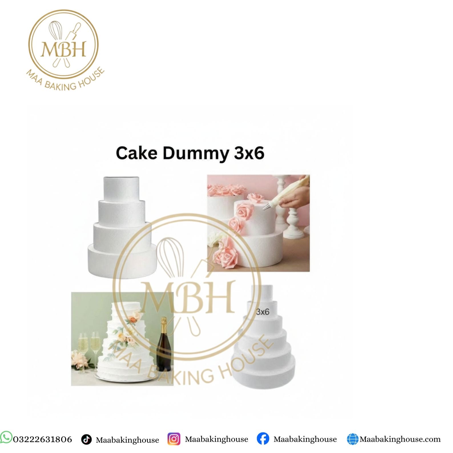Cake Dummy 3x6