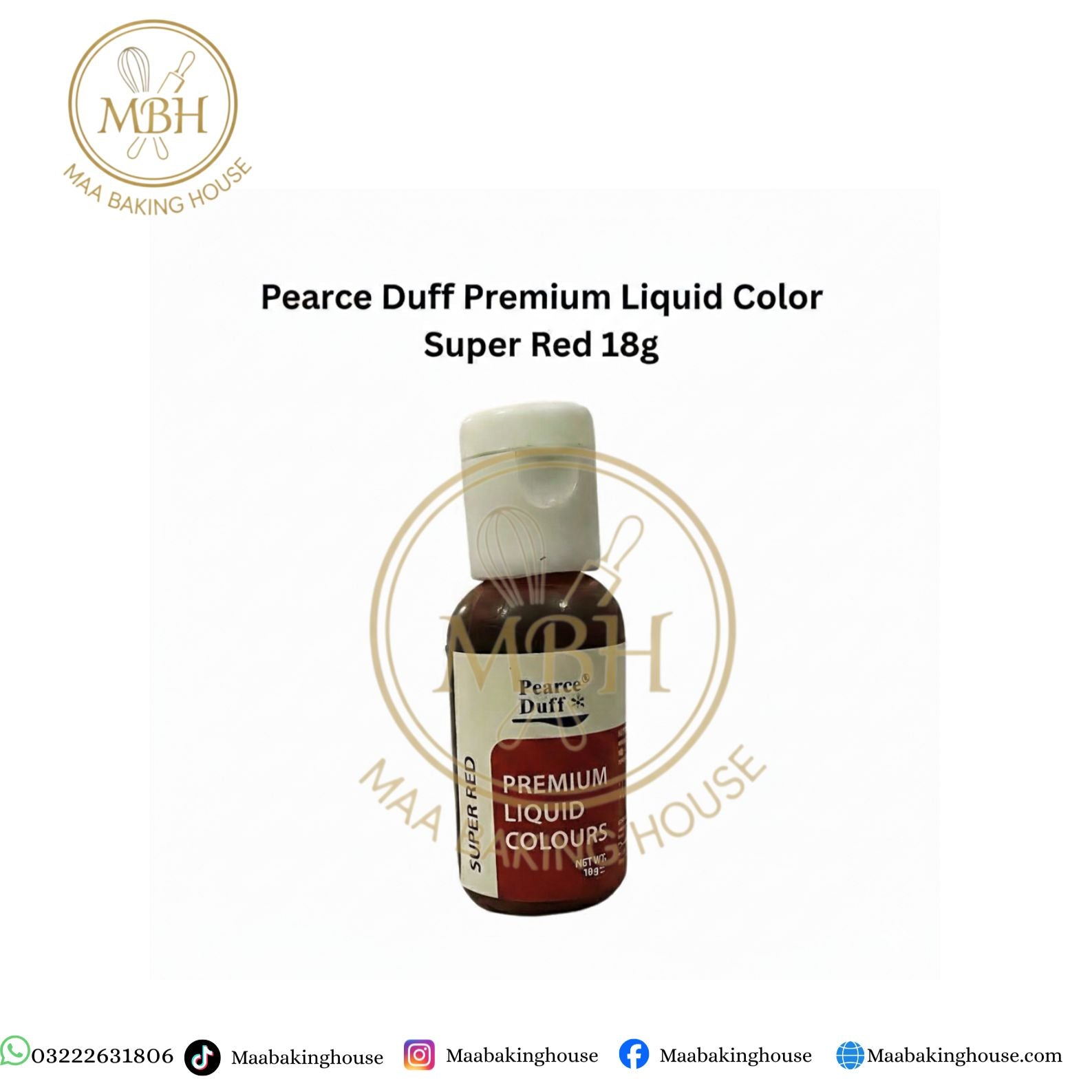 Pearce Duff Premium Liquid Color - Super Red 18g