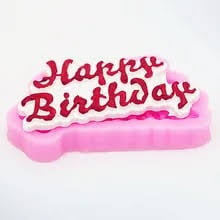 Happy Birthday Letters Fondant Silicone Mold