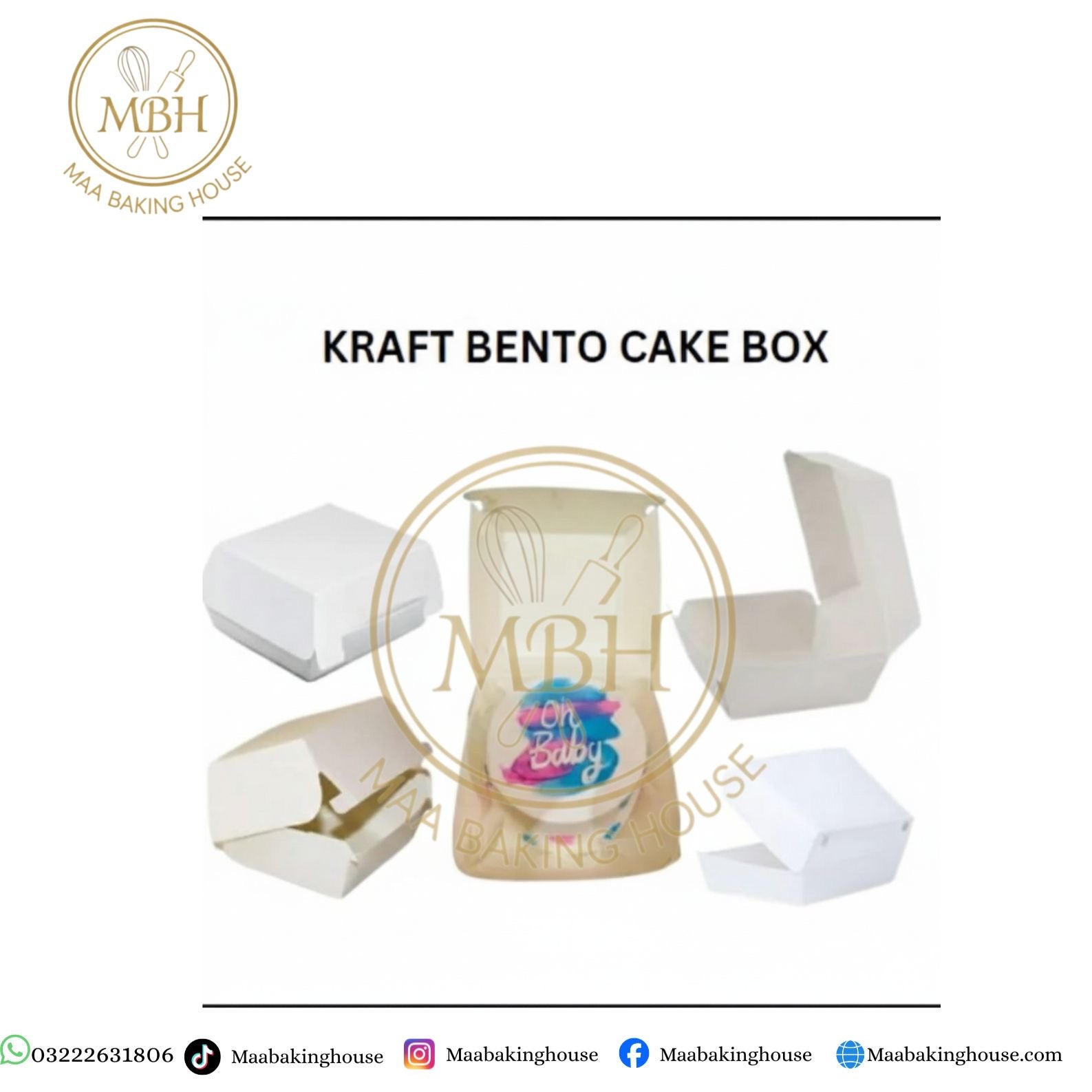 Kraft Bento Cake Box