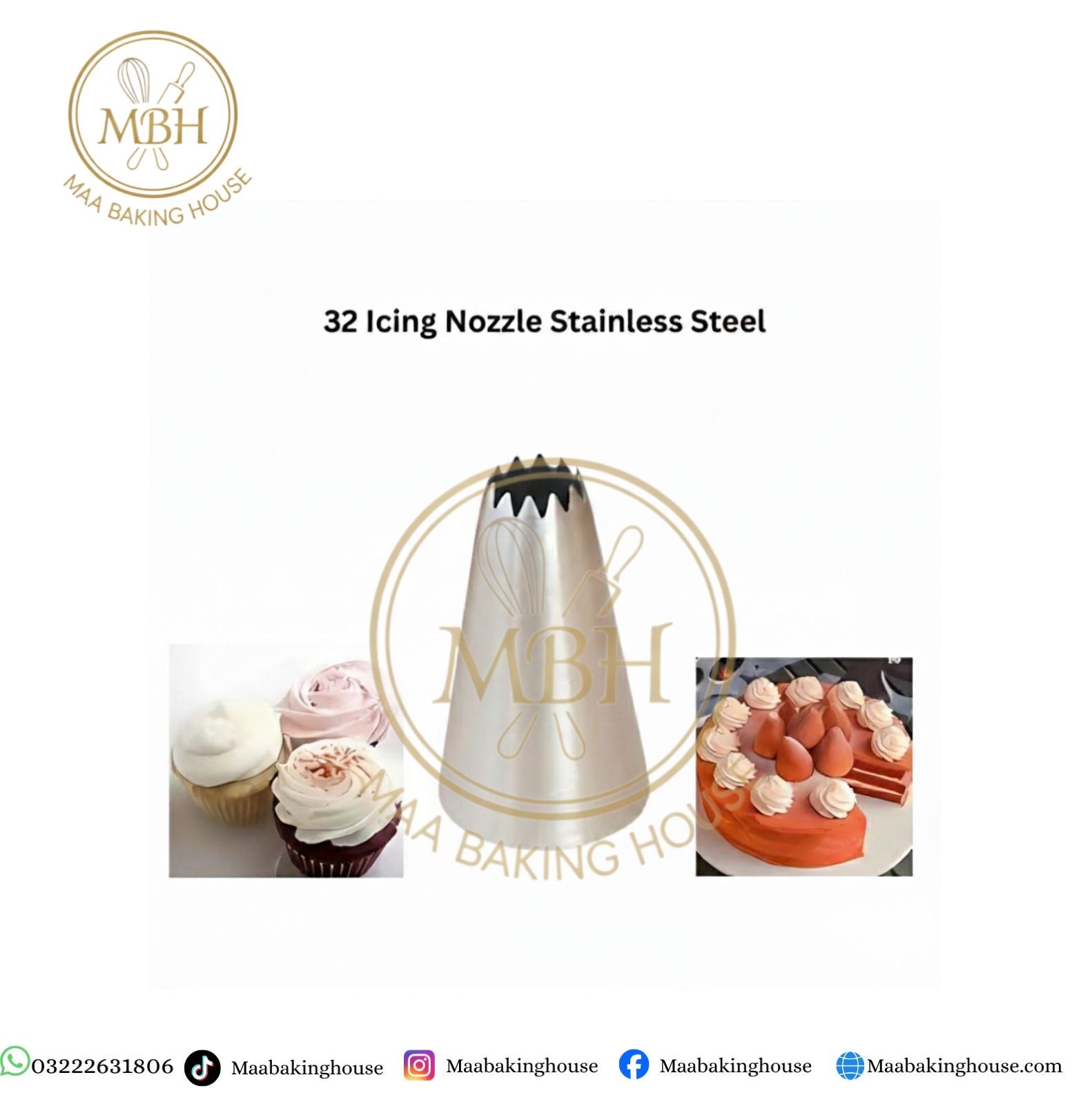 32 Icing Nozzle Stainless Steel