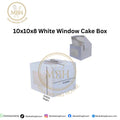 10x10x8 White Window Cake Box