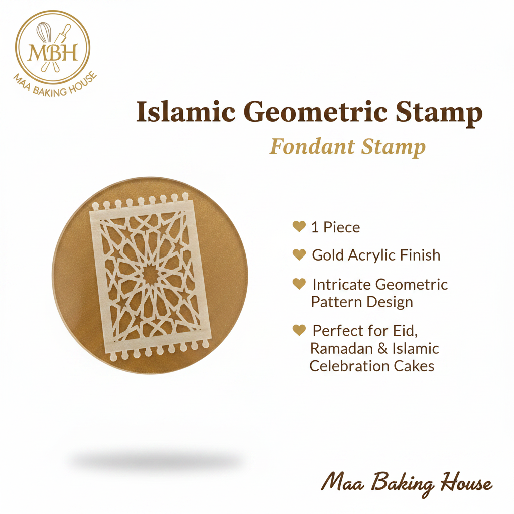 Islamic Geometric Fondant Stamp