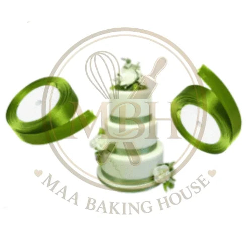 1/2inch Grass Green Ribbon For Cake Decorations