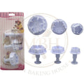 5 Petal Flower With Dot Design Plunger 3Pcs Set