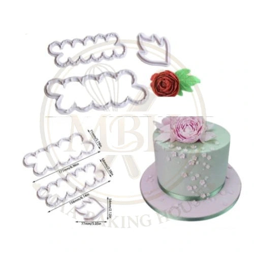 2 pcs Rose flower Petal Cutter