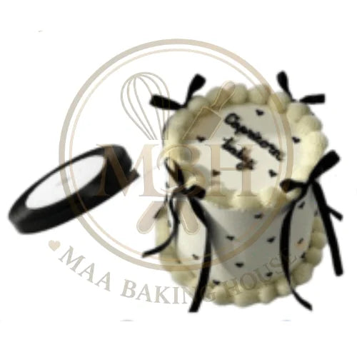 1/2inch Black Ribbon For Cake Decorations