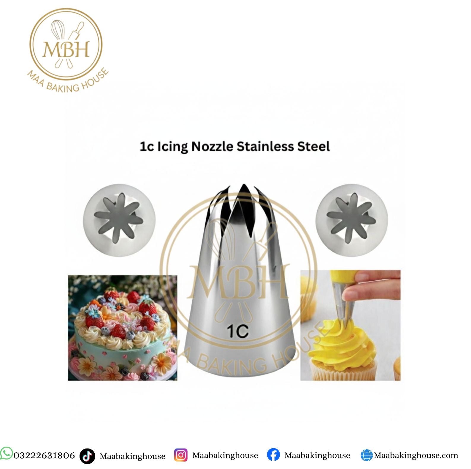 1C Icing Nozzle Stainless Steel