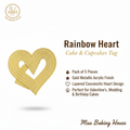 Rainbow Heart Cake & Cupcakes Tag