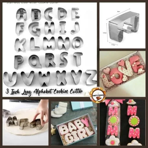 26PCS STEEL ALPHABET CUTTER SET