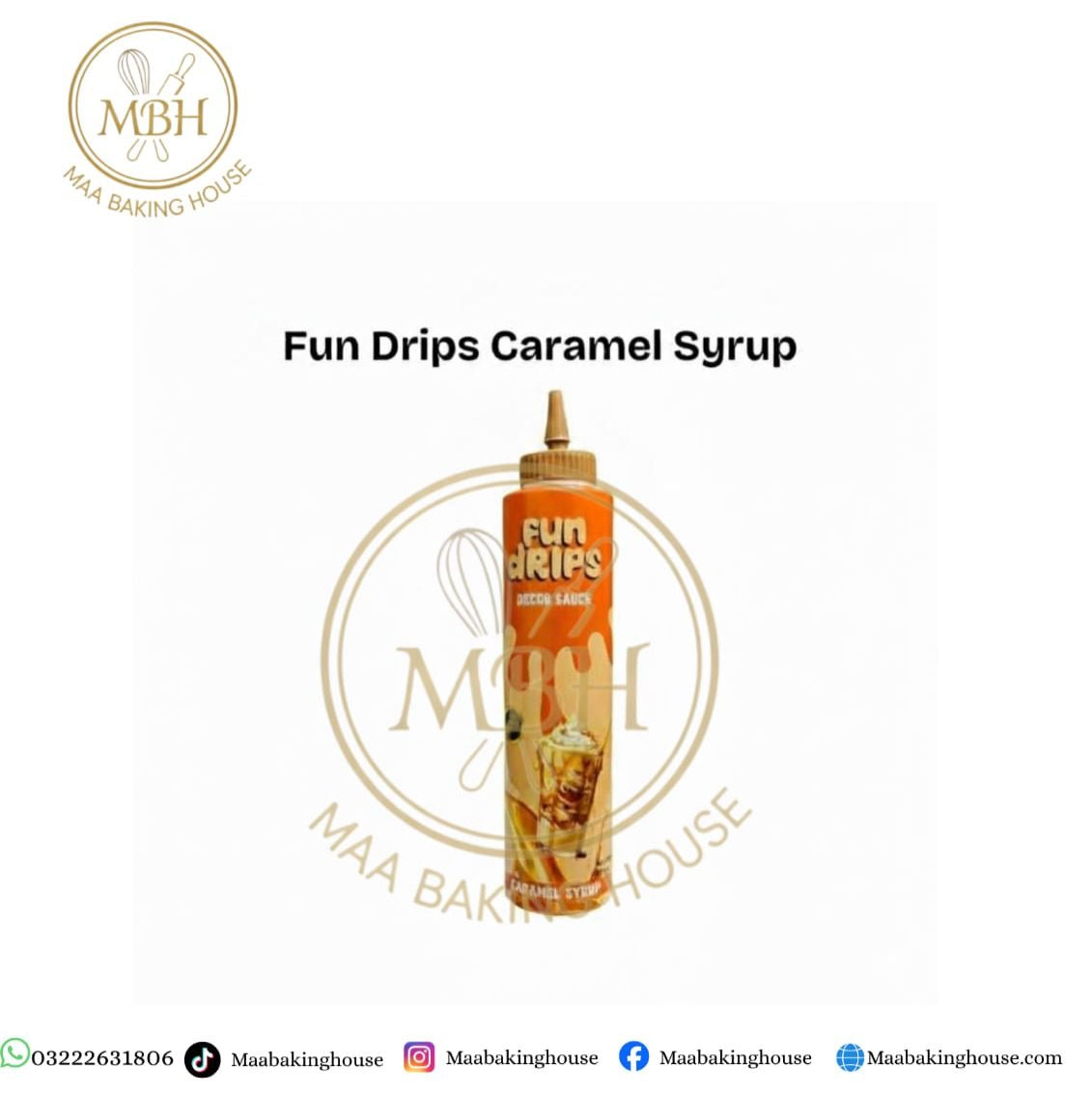 Fun Drip Caramel Sauce - Premium Cake Decorating Drip