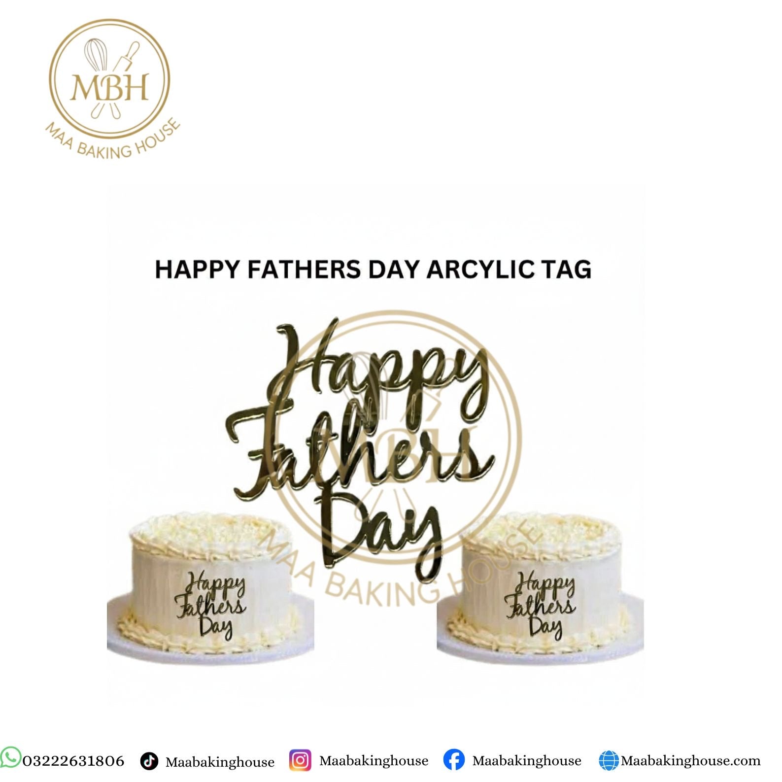 Happy Fathers Day Acrylic Tag