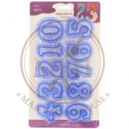 NUMBER FONDANT COOKIE CUTTER SET