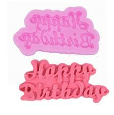 Happy Birthday Letters Fondant Silicone Mold