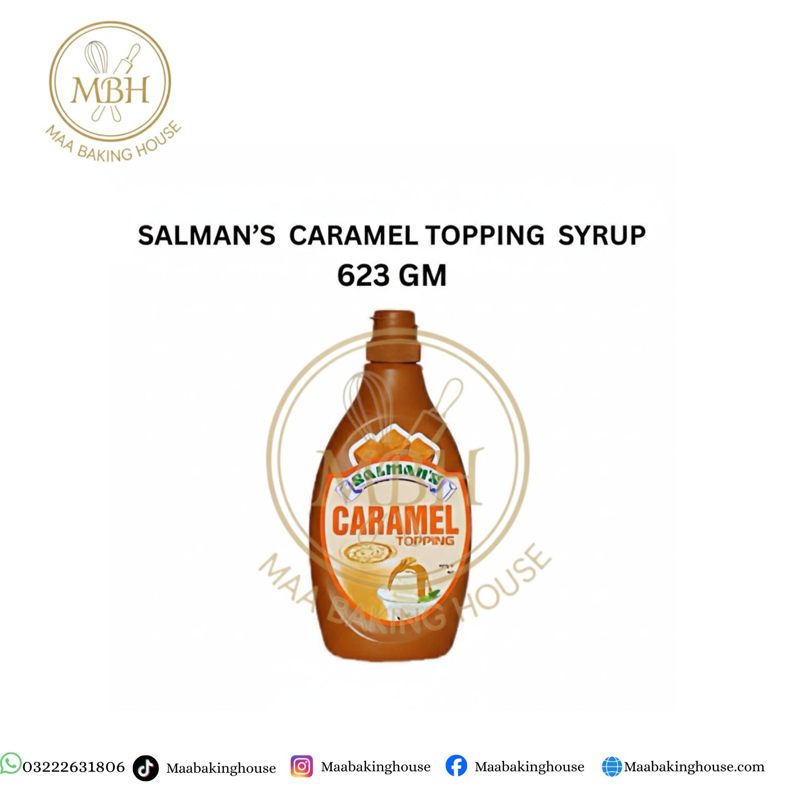 Salman's Caramel Topping Syrup 623gm