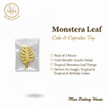 Monstera Leaf Cake & Cupcakes Tag
