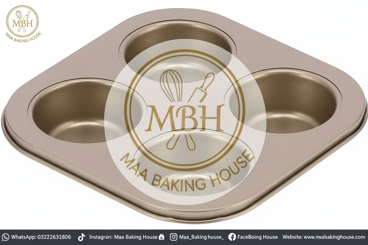 4-Cavity Muffin Tray - MBH Logo