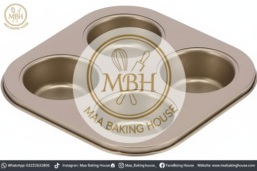 4-Cavity Muffin Tray - MBH Logo