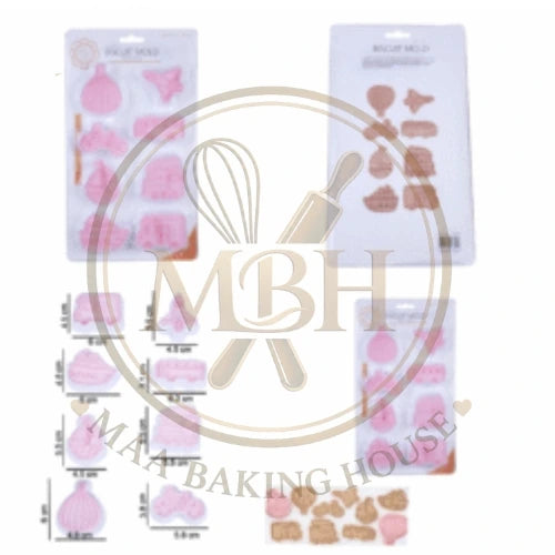 Transport Theme Cookie & Plastic With Stamp 8pcs Set