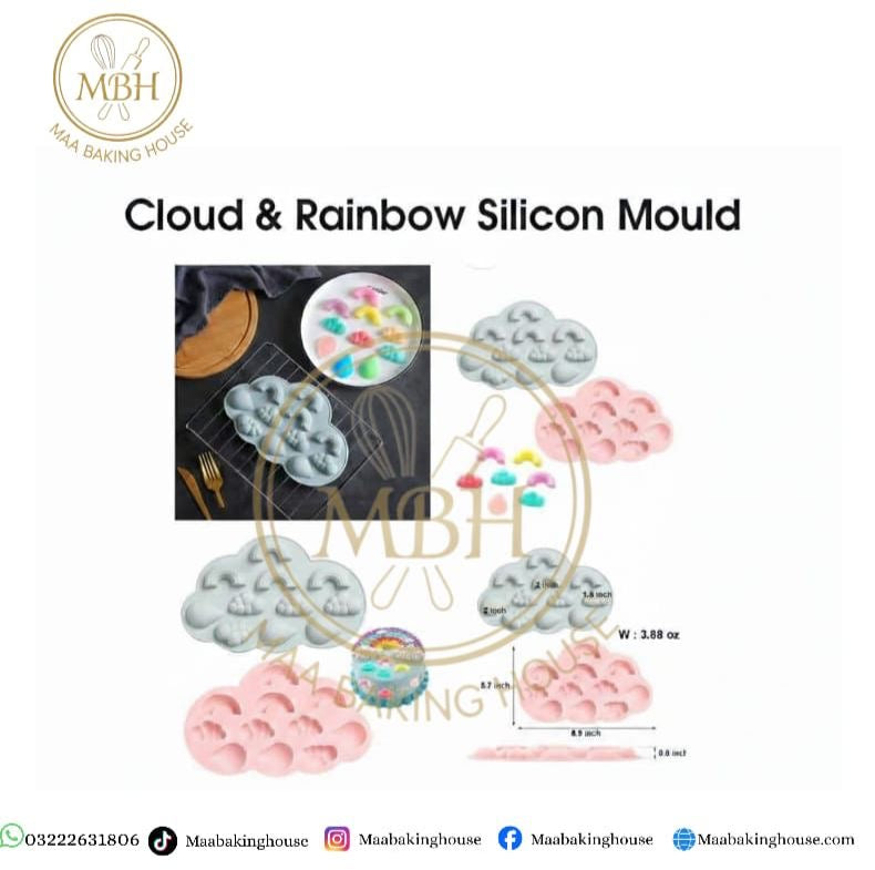 Cloud & Rainbow Silicon Mould