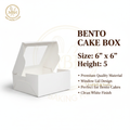 White Window Cake Box All—Size