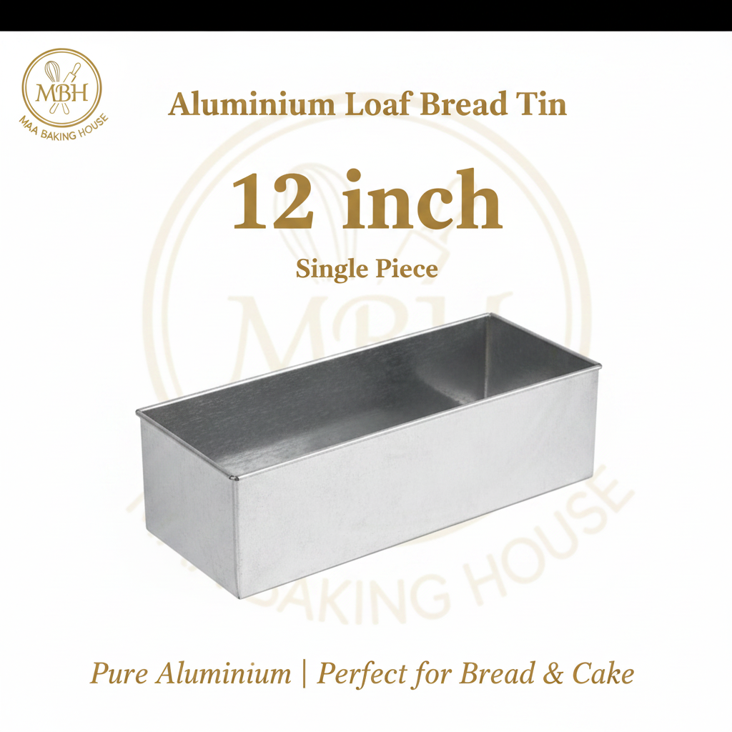 Aluminium Loaf Bread Tin – 6 inch to 12 inch (Single Piece)