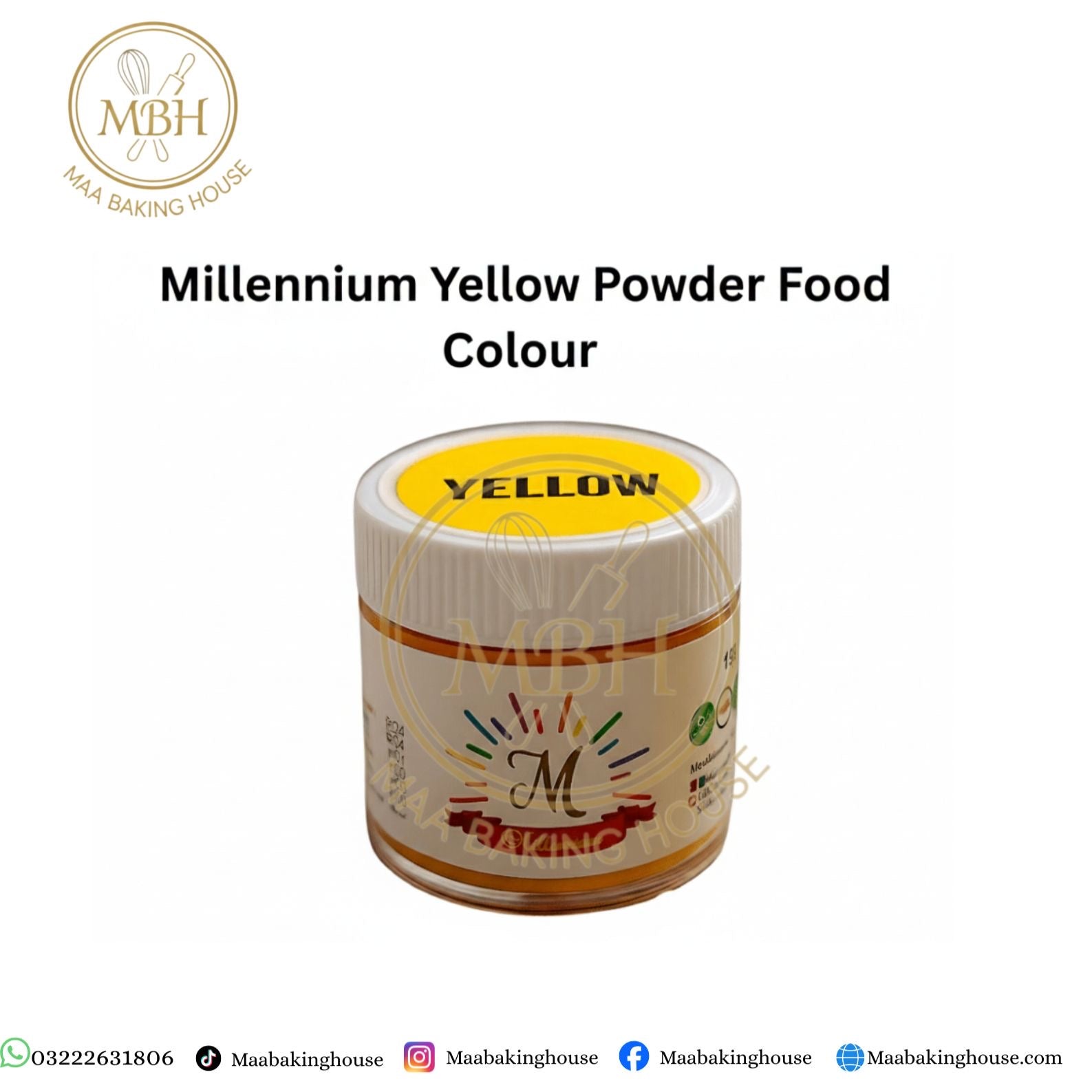 Millennium Yellow Powder Food Colour