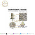 Silver 7mm Pearls - Super Shine Sprinkles Pack of 25gms Bottle