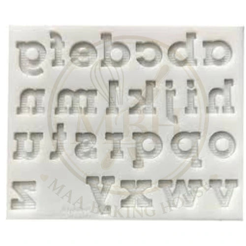 Elegant Lowercase Alphabet Silicone Mold