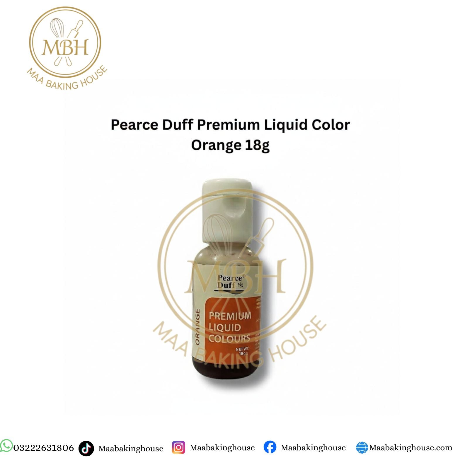 Pearce Duff Premium Liquid Color - Orange 18g