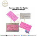 Lowercase Gothic Font Alphabet Fondant Silicone Mold