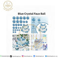 Blue Crystal Faux Ball