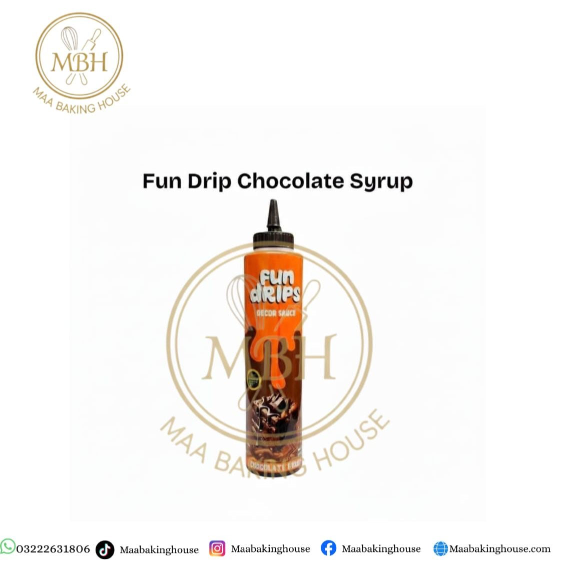 Fun Drip Chocolate Syrup - Premium Cake Decorating Drip