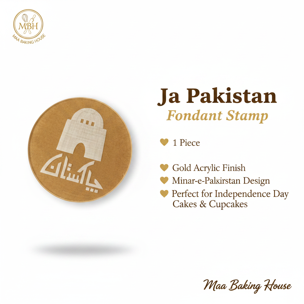 Ja Pakistan Fondant Stamp