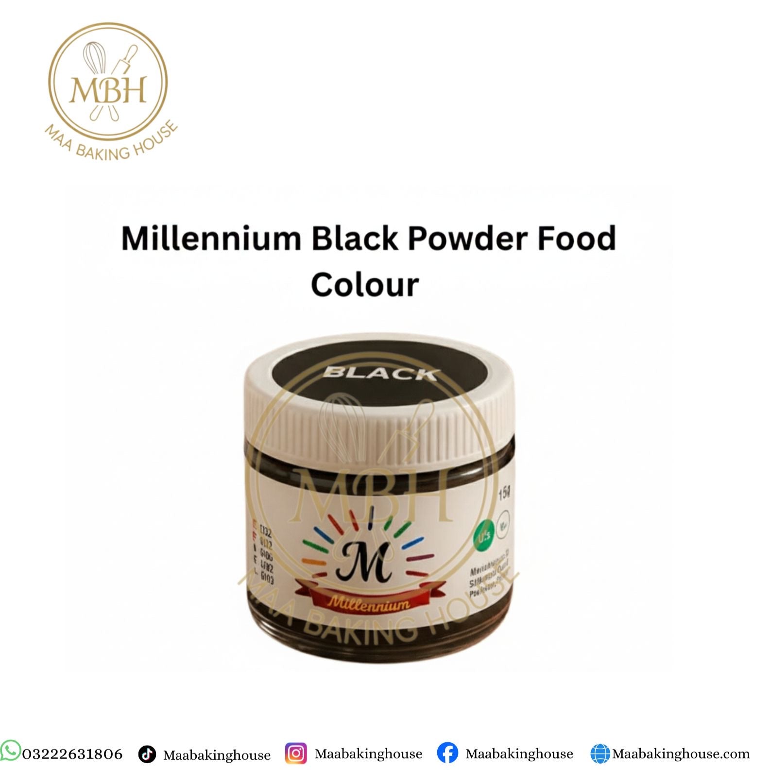 Millennium Black Powder Food Colour