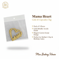 Mum Heart Cake & Cupcakes Tag