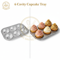 6 Cavity Cupcake Tray - MBH Branded