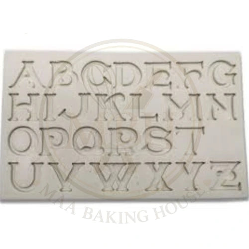 Elegant Uppercase Alphabet Silicone Mold