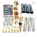 CREAM ROLL NOZZEL 6PCS SET STAINLESS STEEL