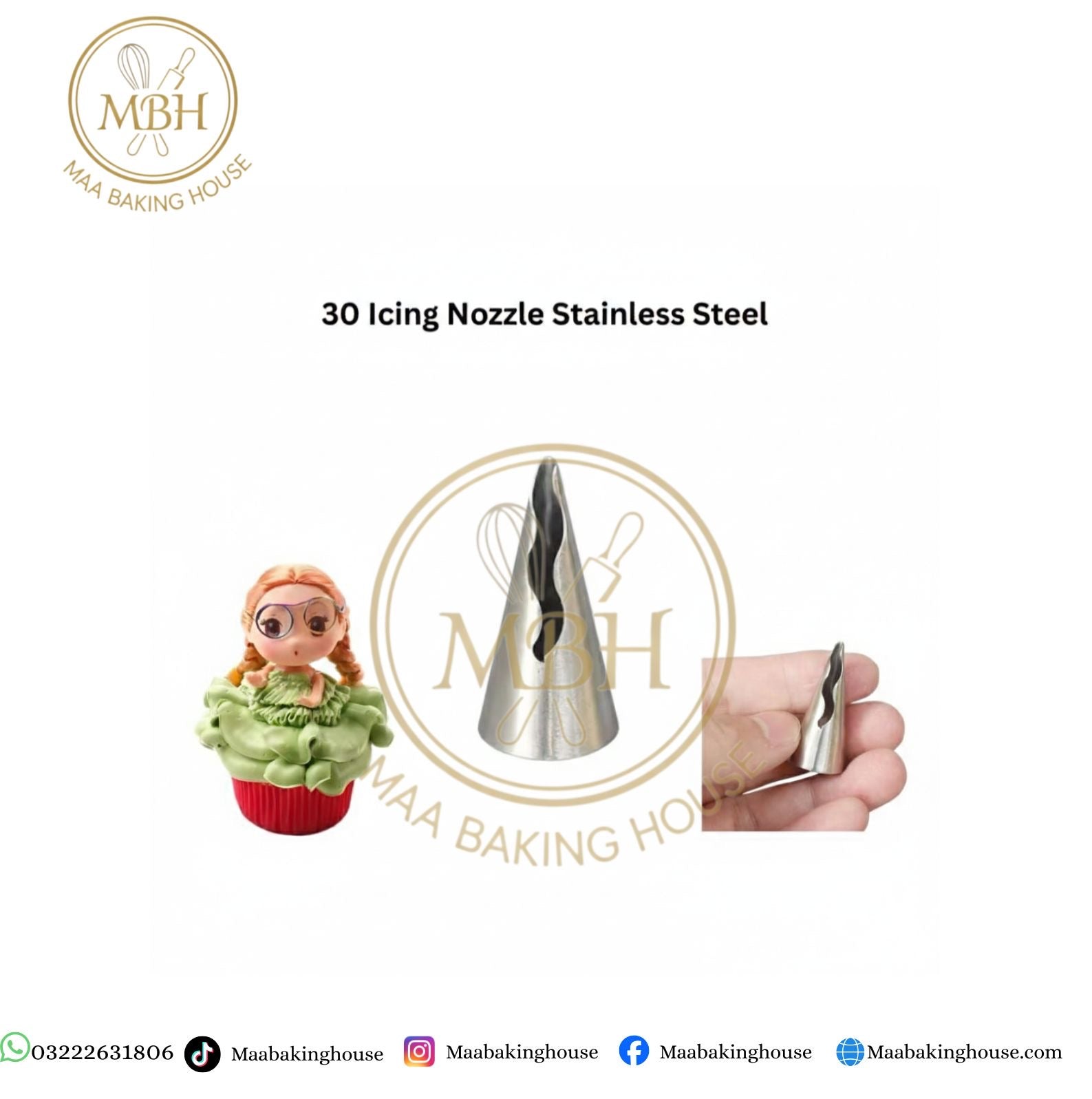 30 Icing Nozzle Stainless Steel