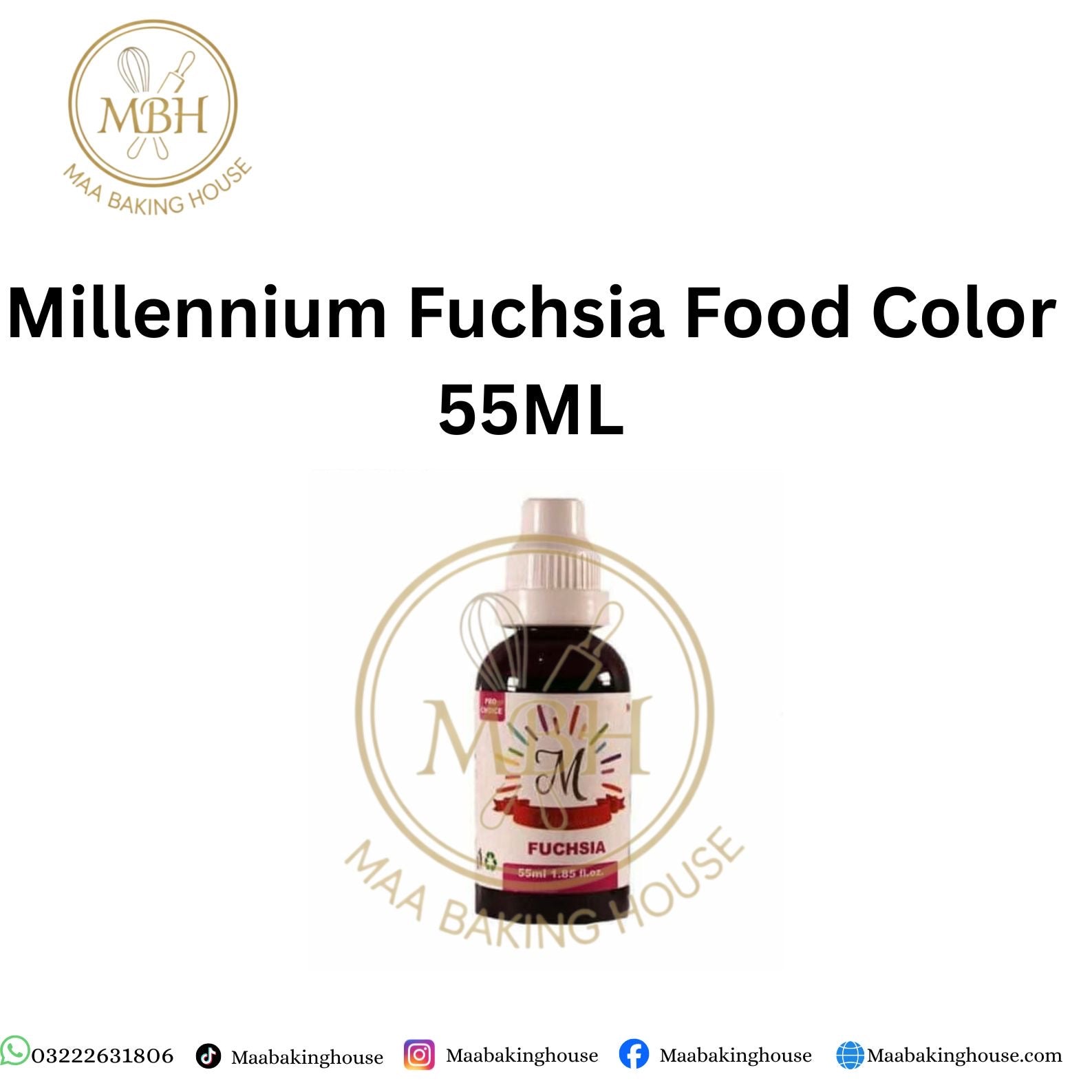 Millennium Fuchsia Liquid Food Colour 55ML