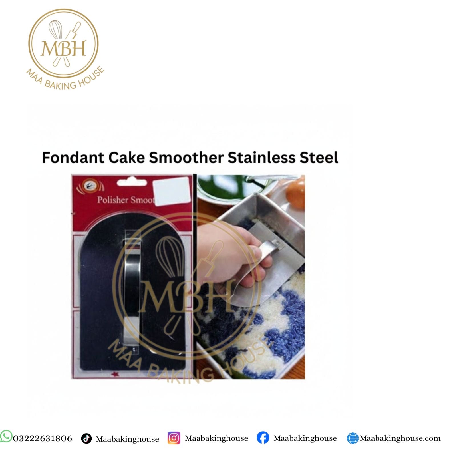 Fondant Cake Smoother Stainless Steel