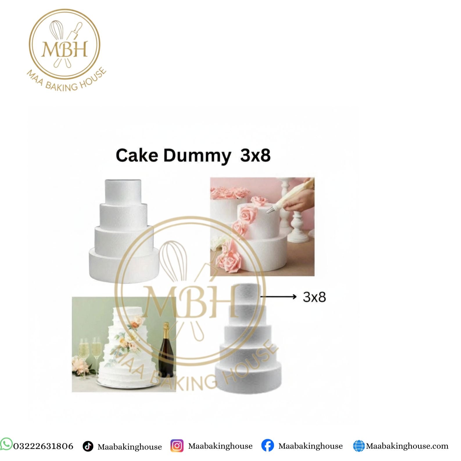 Cake Dummy 3x8