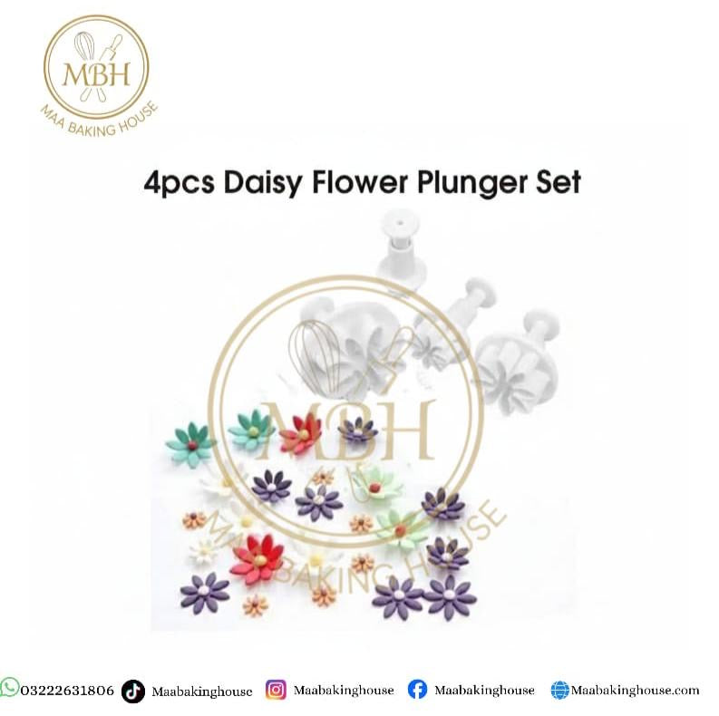 4pcs Daisy Flower Plunger Set