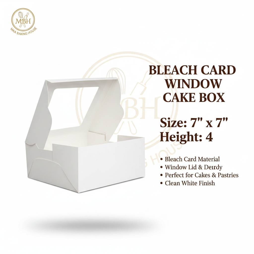 White Window Cake Box All—Size