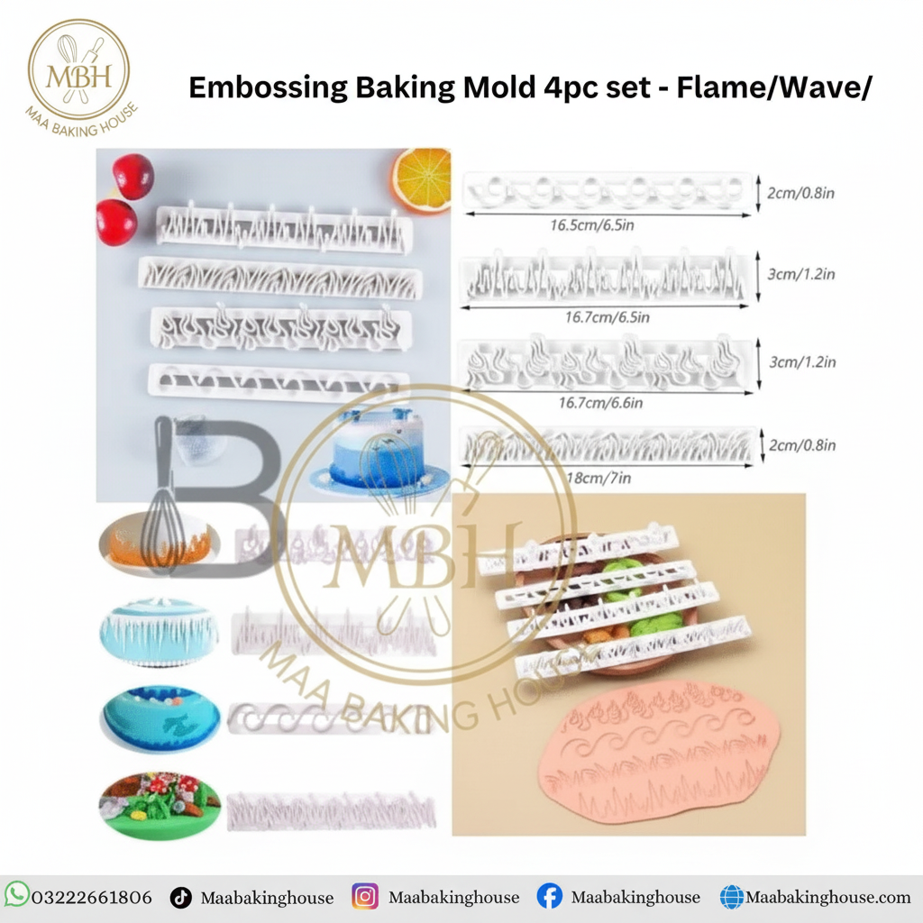 Embossing Baking Mold 4pcs Set