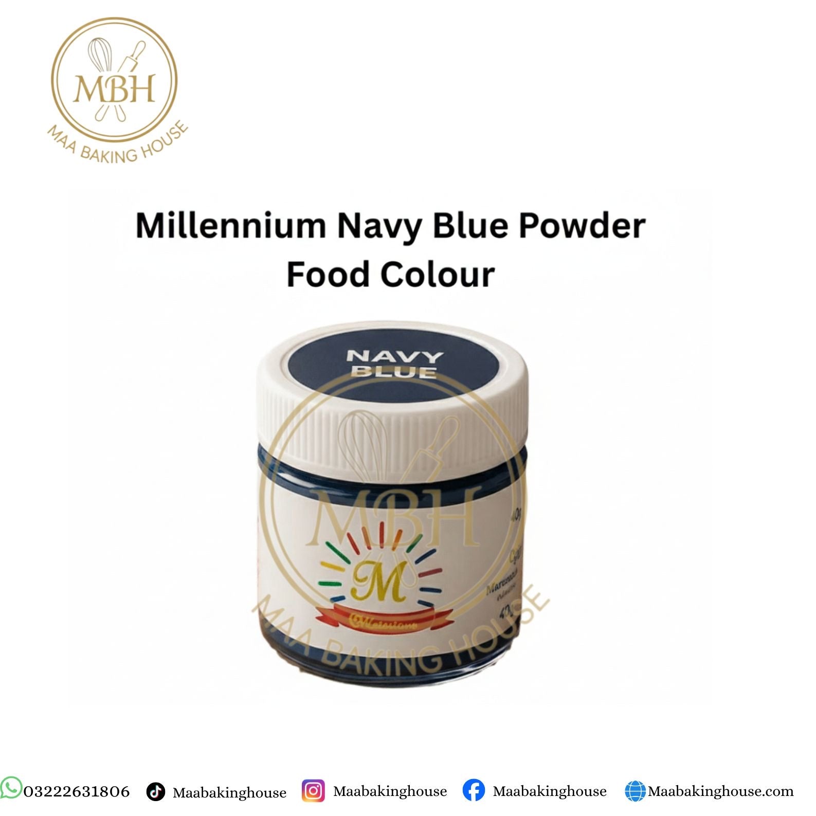 Millennium Navy Blue Powder Food Colour
