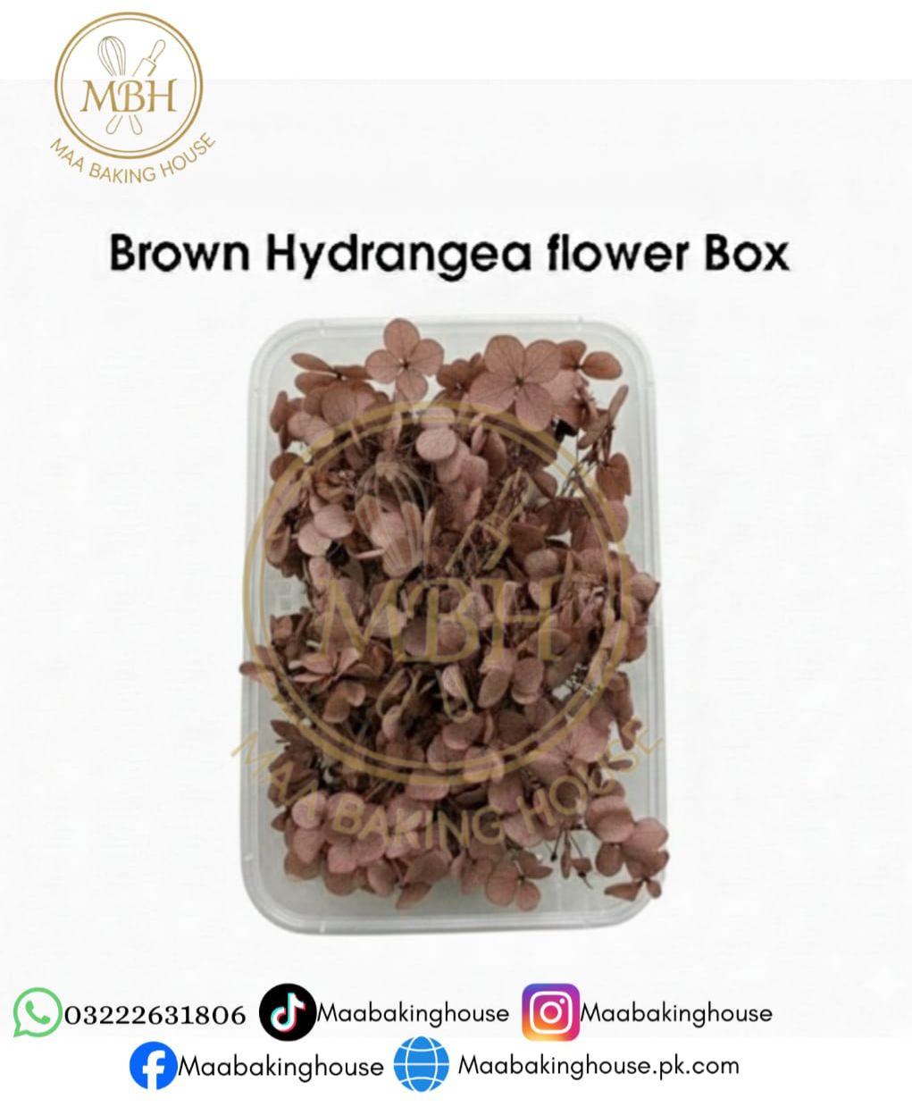 Brown Hydrangea Flower Box