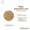 Happy Independence Day Fondant Stamp